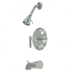 Kingston Brass KB263 Milano Single ML Handle Tub & Shower Faucet