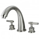 Kingston Brass KS236 Milano Two Handle Roman Tub Filler