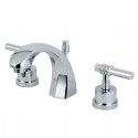 Kingston Brass KS498 Milano Two Handle 8" to 16" Widespread Lavatory Faucet w/ Brass Pop-up
