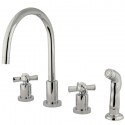 Kingston Brass KS872 Millennium Widespread Kitchen Faucet