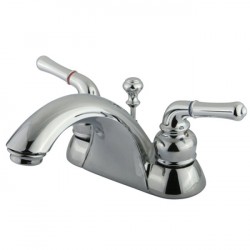 Kingston Brass KB262 Naples Two Handle 4" Centerset Lavatory Faucet w/ Retail Pop-up & B lever handles