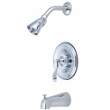 Kingston Brass KB1638DFL Nu French Single Handle Tub & Shower Faucet