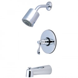 Kingston Brass KB6691NFL NuWave French Tub & Shower Faucet w/ Single Handle, Bright Chrome