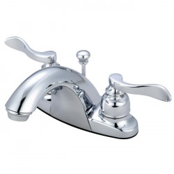 Kingston Brass KB864 Nuwave French Two Handle 4" Centerset Lavatory Faucet w/ Retail Pop-up