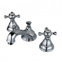 Kingston Brass KS556 Royale Two Handle 8" to 16" Widespread Lavatory Faucet w/ Brass Pop-up & BX cross handles