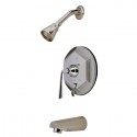 Kingston Brass KB463 Silver Sage ADA Tub & Shower Faucet, Satin Nickel