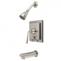 Kingston Brass KB865 Silver Sage ADA Tub & Shower Faucet, Satin Nickel