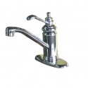 Kingston Brass KS340 Templeton Single Handle 4" Centerset Lavatory Faucet w/ Push-Up & Optional Deck Plate