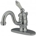 Kingston Brass KB3409PL Victorian Single Handle 4" Centerset Lavatory Faucet w/ Retail Pop-up & PL lever handles