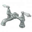 Kingston Brass CC1130T Vintage 7" Deck Mount Clawfoot Tub Filler w/ Porcelain lever