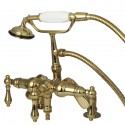 Kingston Brass CC6 Vintage Deck Mount Clawfoot Tub Filler w/ metal lever