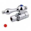 Kingston Brass CC4325 Vintage Straight Stop w/ 1/2" Sweat x 3/8" OD Compression w/ lever handles