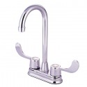 Kingston Brass GKB191ADA Water Saving Vista Bar Faucet w/ Blade Handles (ADA Compliant), Chrome