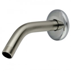 Trimscape K150K 6" Shower Arm with Flange, Polished Chrome and Satin Nickel