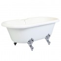 Kingston Brass VTDS672924H Aqua Eden Dynasty 67" Acrylic Clawfoot Double Ended Tub without Drillings