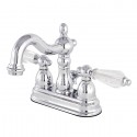 Kingston Brass KB160WLL 4" Centerset Lavatory Faucet with Retail Pop-Up