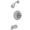 Kingston Brass GKB681T Water Saving Chatham Tub & Shower Faucet Trim only w/ Single Acrylic Handle, Chrome