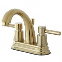 Kingston Brass KS8612DL Concord Two Handle Centerset Lavatory Faucet w/ Brass Pop-Up