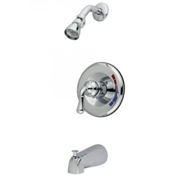 Kingston Brass GKB63 Water Saving Magellan Tub & Shower Faucet w/ Water Savings Showerhead