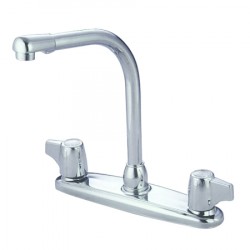 Kingston Brass GKB741 Water Saving Magellan Centerset Kitchen Faucet w/ Canopy Handles