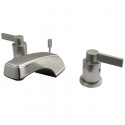 Kingston Brass KB892 NuvoFusion Double Handle Widespread Lavatory Faucet w/ Brass Pop-up