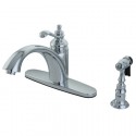 Kingston Brass GS657 Gourmetier Templeton Single Handle Kitchen Faucet