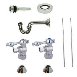 Kingston Brass CC5330 Trimscape Traditional Plumbing Sink Trim Kit w/ P Trap for Vessel Sink w/out Overflow Hole