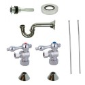 Kingston Brass CC53308VKB30 Trimscape Traditional Plumbing Sink Trim Kit w/ P Trap for Vessel Sink w/out Overflow Hole