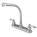 Kingston Brass GKB71 Water Saving Victorian High Arch Kitchen Faucet w/ Lever Handles