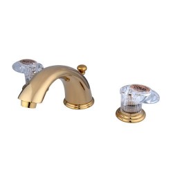 Kingston Brass GKB96 Water Saving Victorian Widespread Lavatory Faucet w/ ALL lever handles