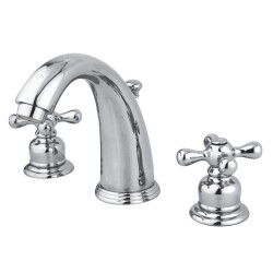 Kingston Brass GKB98 Water Saving Victorian Widespread Lavatory Faucet w/ AX cross handles