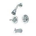 Kingston Brass GKB66 Water Saving Vintage Tub & Shower Faucet w/ Pressure Balanced Valve