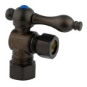 Kingston Brass CC5440 Vintage 5/8" O.D. Compression, 1/2" O.D. Compression Angle Shut-off Valve, Oil Rubbed Bronze