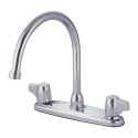 Kingston Brass GKB771 Water Saving Vista Centerset Kitchen Faucet w/ Canopy Handles, Chrome