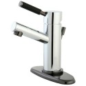 Kingston Brass NS842 Water Onyx single lever lavatory faucet w/ brass pop up