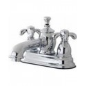 Kingston Brass KS7101TX 4" Centerset Lavatory Faucet with Heritage Spout and TX Metal Cross Handle