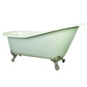 Kingston Brass NHVCT7D653129B Aqua Eden 61" Cast Iron Slipper Bathtub