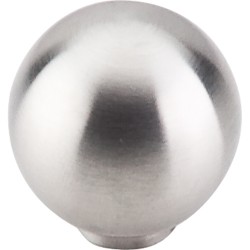 Top Knobs SS18 Stainless Ball Knob 1"-Brushed Stainless Steel