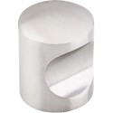 Top Knobs SS2 Stainless Indent Knob, Brushed Stainless Steel
