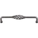 Top Knobs M1243-7 M124 Normandy Birdcage Appliance Pull 7" (c-c), Finish - Patina Rouge