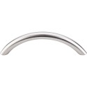 Top Knobs SS Solid Bowed Bar Pull, Brushed Stainless Steel