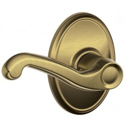 Schlage Residential F10 FLA 619 WKF FLA WKF Flair Door Lever with Wakefield Decorative Rose