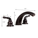 Dyconn WS3H03 WF1H10S-ORB Trinity & Fawn Widespread Bathroom Faucet