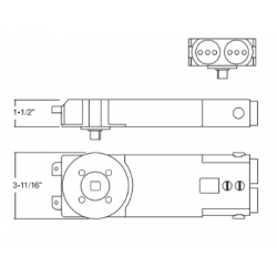 Falcon OHC100 Series Overhead Concealed Closer