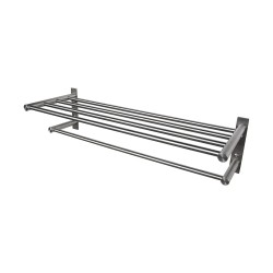 Boann BNBATSR Stainless Steel Wall Mounted Towel Shelf / Rack and Bar