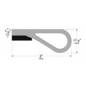 Pemko E199 Heavy Duty Door Bumper, Finish-Black