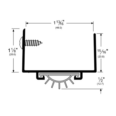 Pemko 225 Door Sweep for Hollow Metal Doors