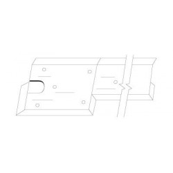 Pemko TYPE15 Floor Closer Threshold/Cover Plate Assembly