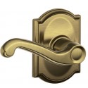 Schlage Flair Door Lever with Camelot Decorative Rose