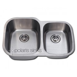 Polaris PL305 Undermount Offset Stainless Steel Sink
